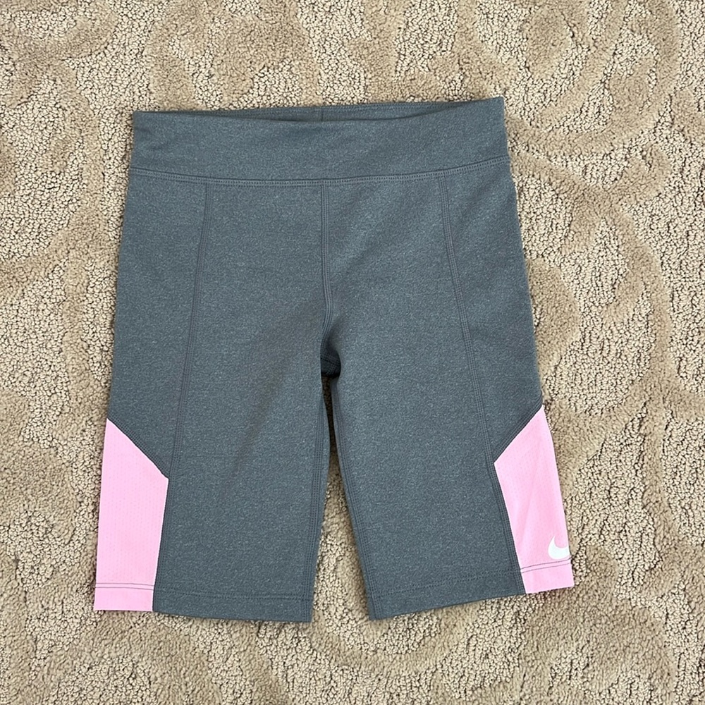 Nike Dri-Fit Shorts. Gray and pink size Medium. NWOT